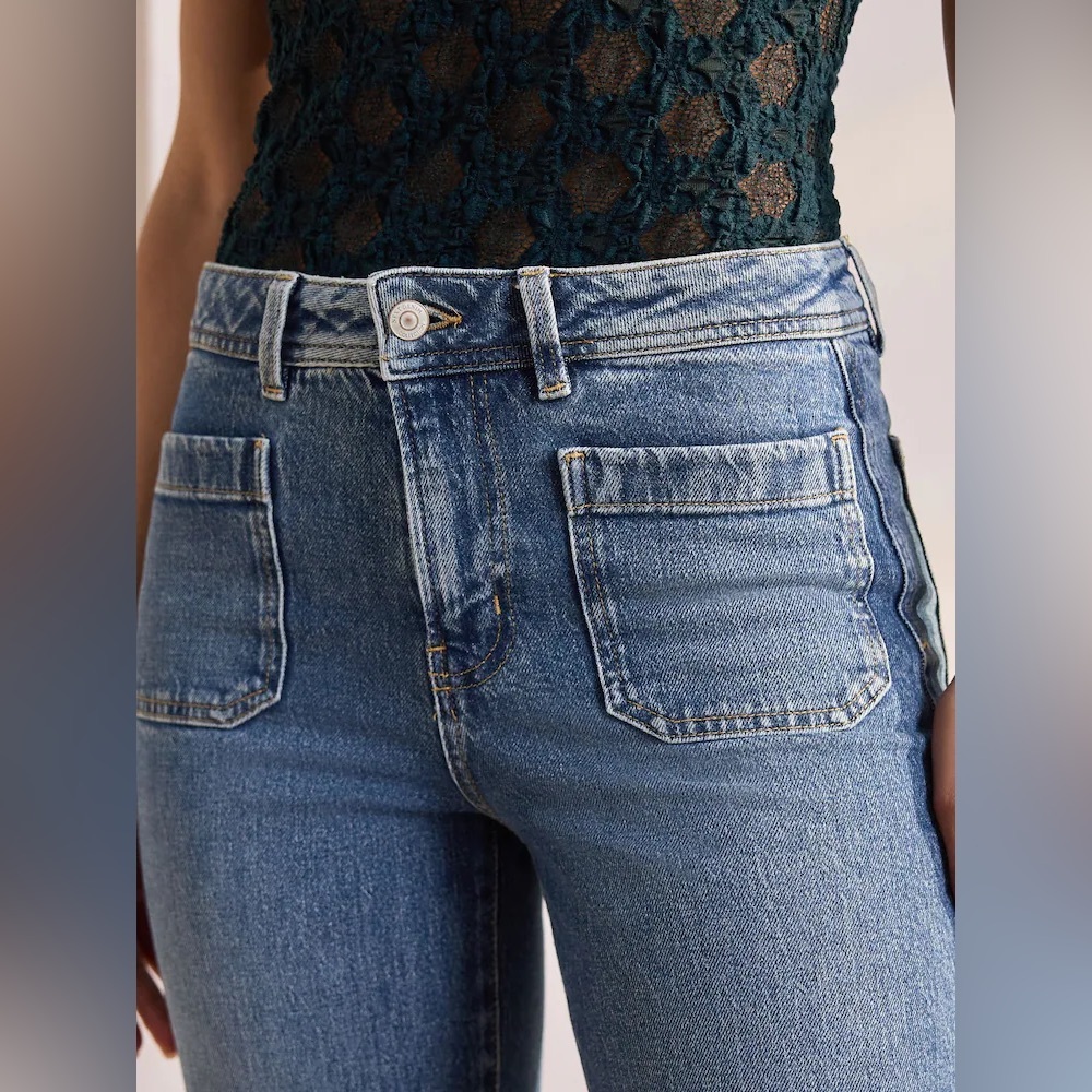 Michael Kors Blue Flare & Wide Leg Jeans
